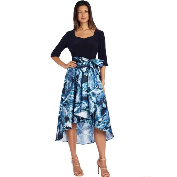 RM Richards Sweetheart Neck High Low Party Dress - Picture 1 of 11